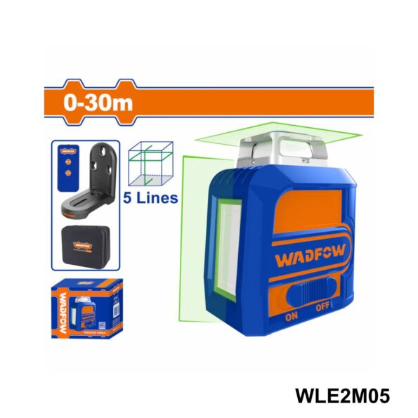 WADFOW Niveau laser 30m 5 lignes WLE2M05