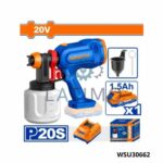 WADFOW Pistolet de peinture sans fil 20v WSU30662